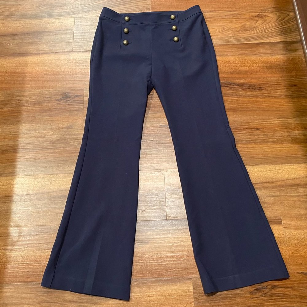 Express Navy Pant w Button Detail Size 12